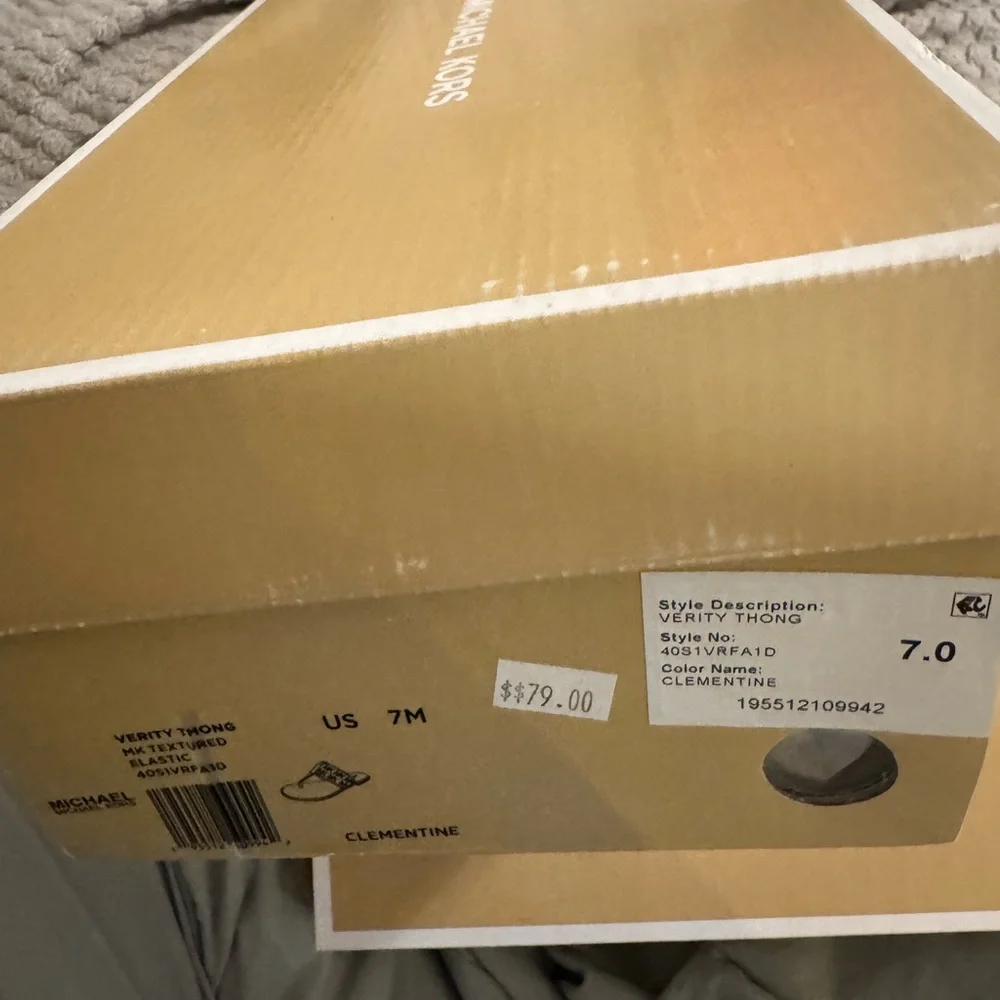 Michael Kors Orange and Brown Sandals - Picture 6 of 7